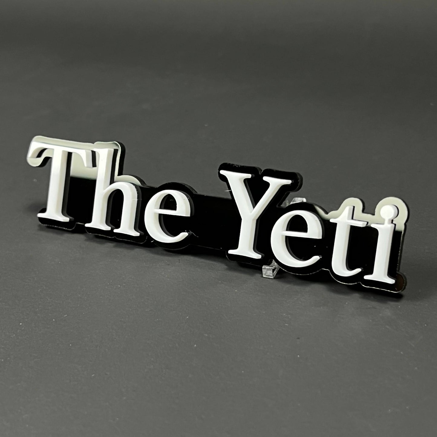 1PC The Yeti 3D Acrylic Badge - Car Truck Emblem Fender Tailgate Trunk Sticker