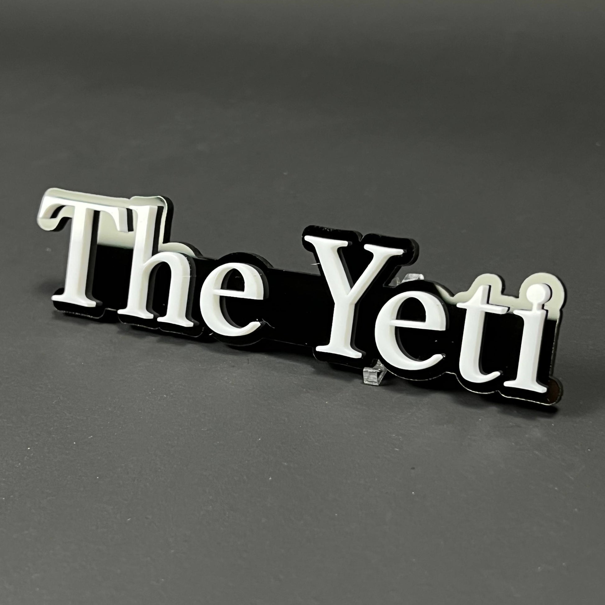 1PC The Yeti 3D Acrylic Badge - Car Truck Emblem Fender Tailgate Trunk Sticker