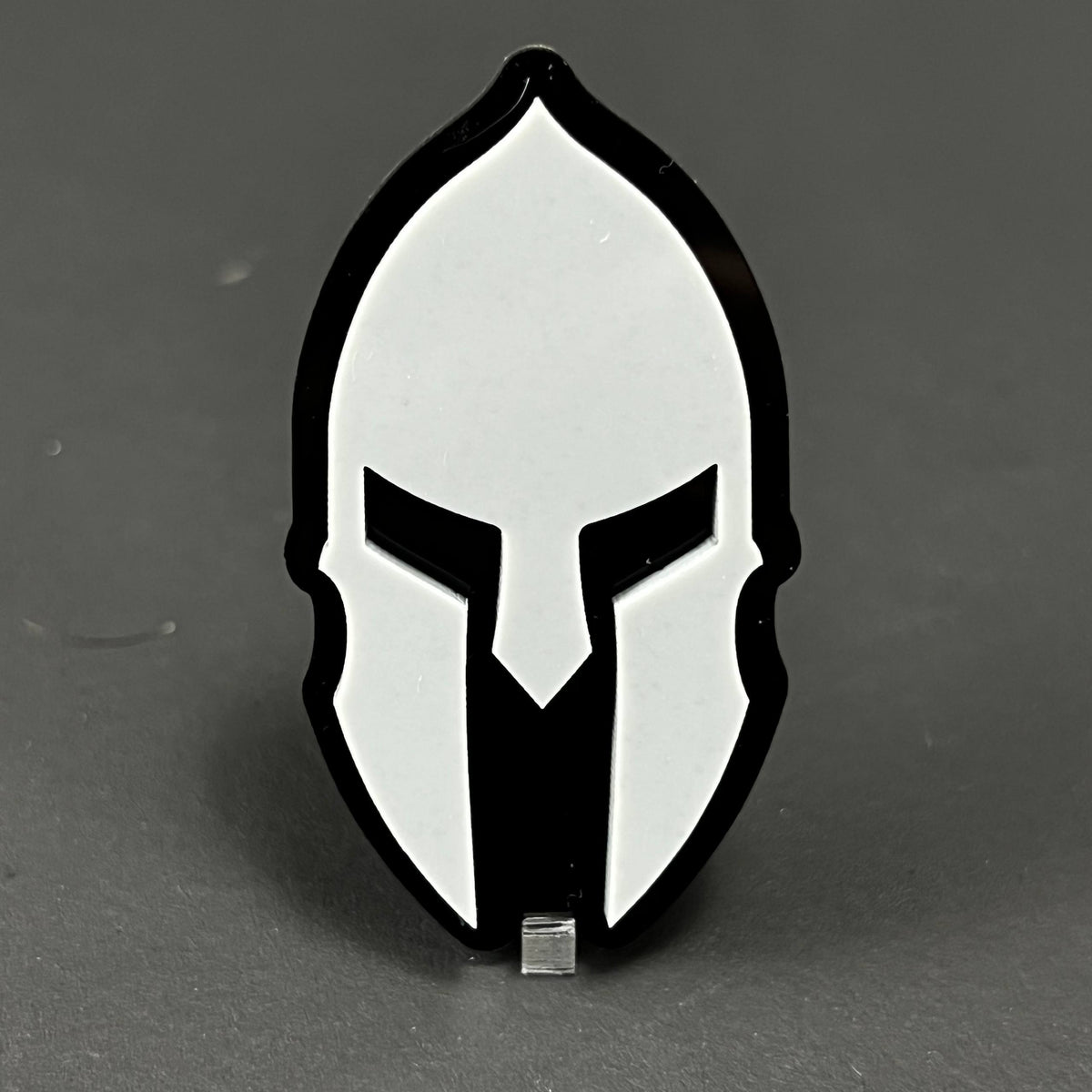 1PC Spartan Helmet 3D Acrylic Badge - Car Truck Emblem Fender Sticker