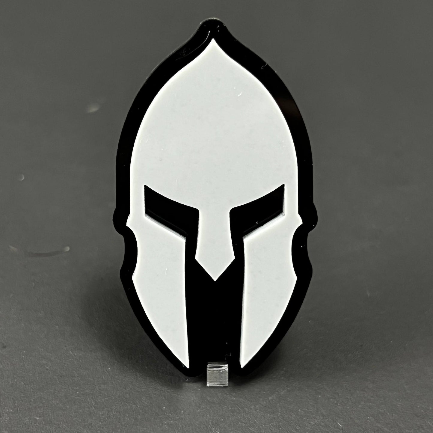 1PC Spartan Helmet 3D Acrylic Badge - Car Truck Emblem Fender Sticker