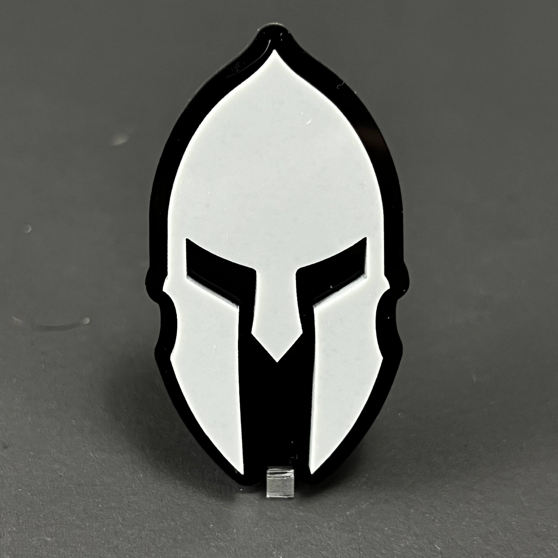 1PC Spartan Helmet 3D Acrylic Badge - Car Truck Emblem Fender Sticker