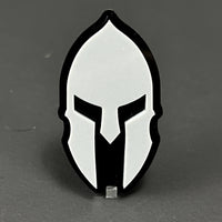 1PC Spartan Helmet 3D Acrylic Badge - Car Truck Emblem Fender Sticker
