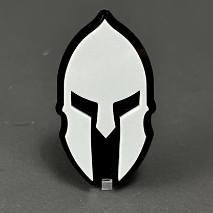 1PC Spartan Helmet 3D Acrylic Badge - Car Truck Emblem Fender Sticker