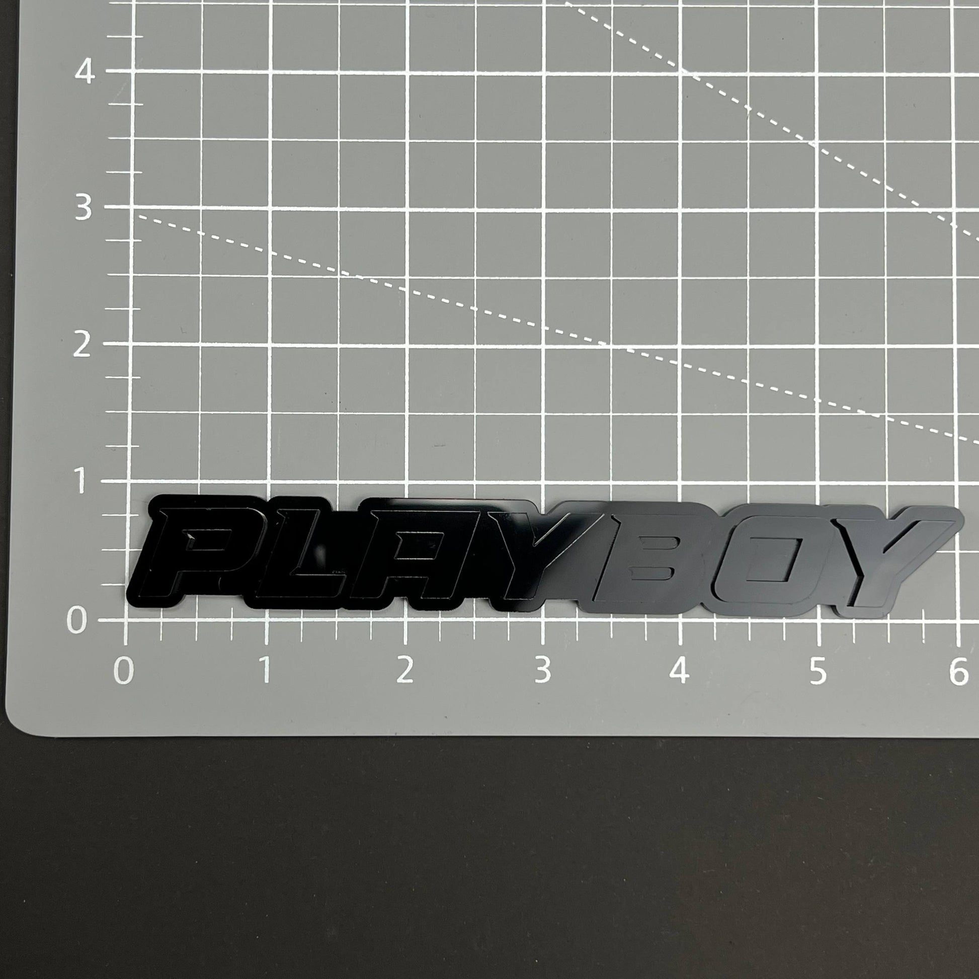 1PC PLAYBOY 3D Acrylic Badge - Car Truck Emblem Fender Tailgate Trunk Sticker