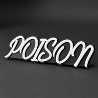 1PC POISON 3D Acrylic Badge - Car Truck Emblem Fender Tailgate Trunk Sticker