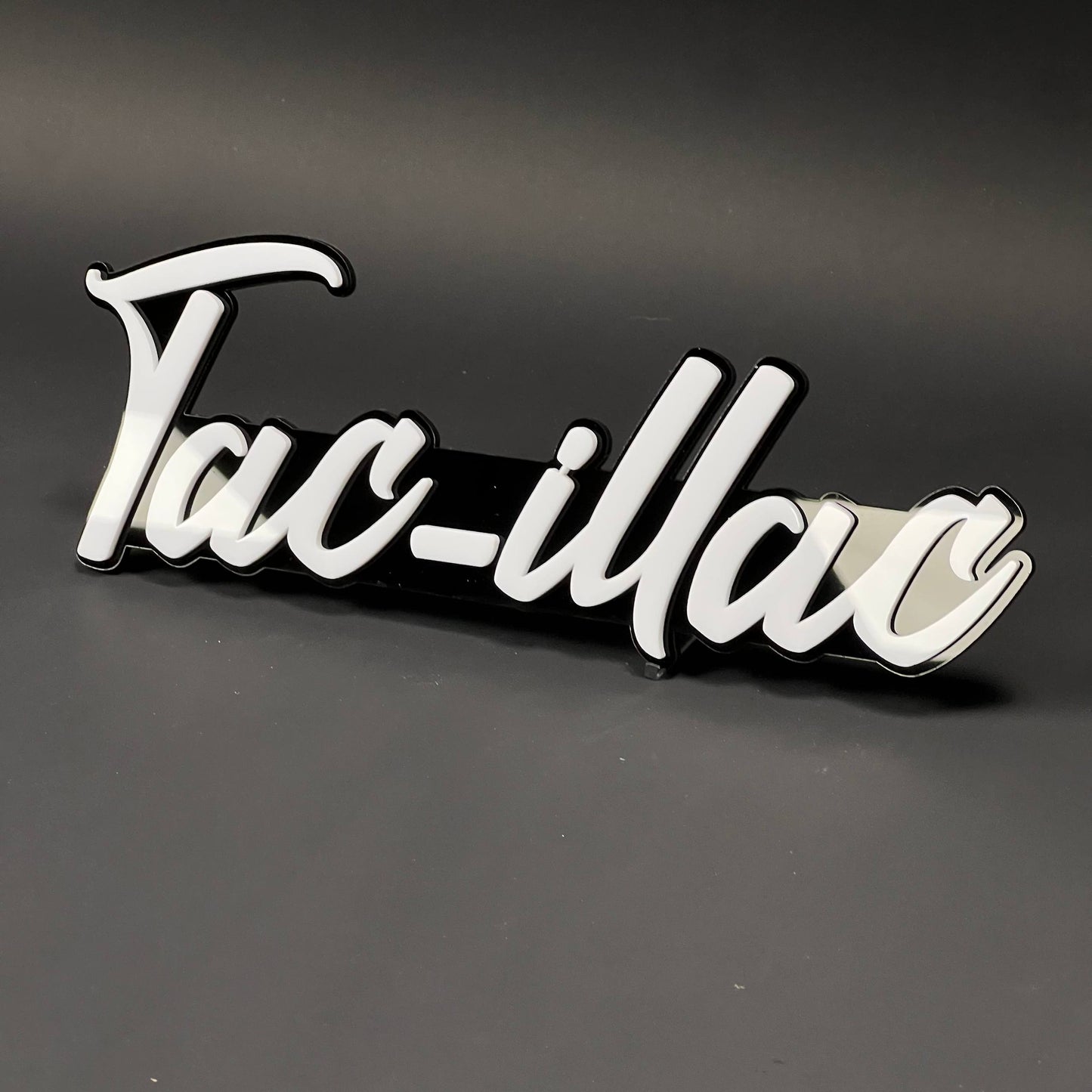 1PC Tac-illac 3D Acrylic Badge - Car Truck Emblem Fender Tailgate Trunk Sticker