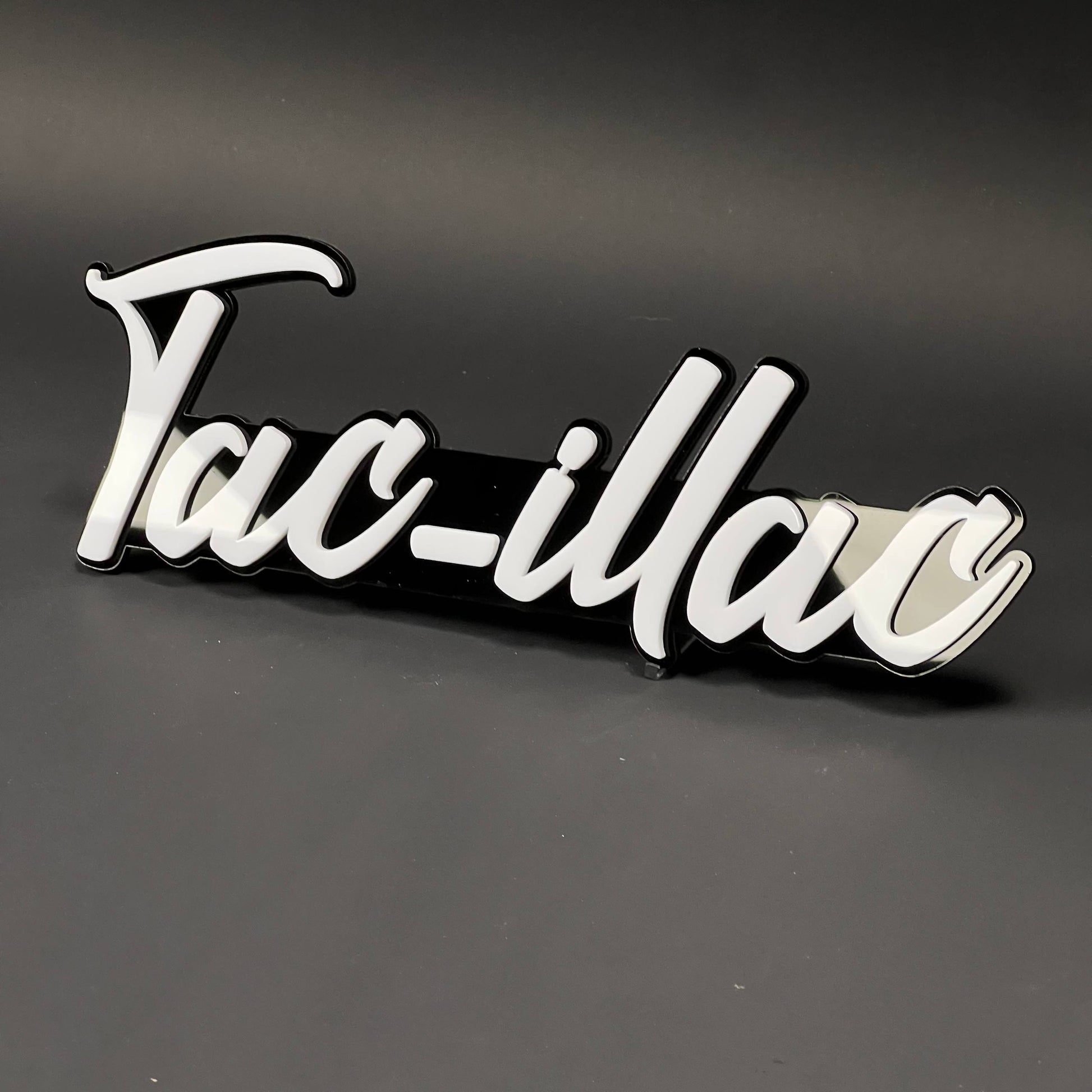 1PC Tac-illac 3D Acrylic Badge - Car Truck Emblem Fender Tailgate Trunk Sticker