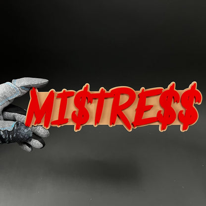 1PC MI$TRE$$ 3D Acrylic Badge - Car Truck Emblem Fender Tailgate Trunk Sticker