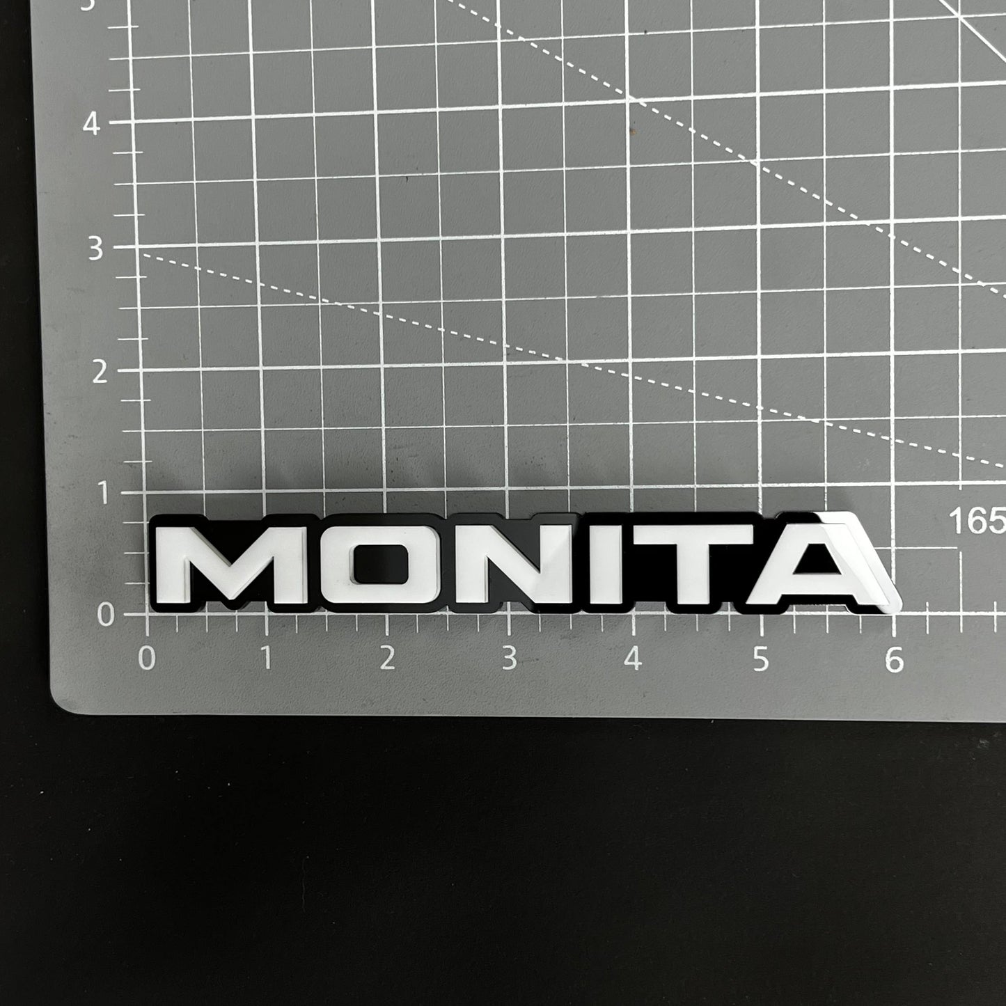 1PC MONITA 3D Acrylic Badge - Car Truck Emblem Fender Tailgate Trunk Sticker