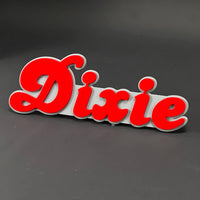 1PC Dixie 3D Acrylic Badge - Car Truck Emblem Fender Tailgate Trunk Sticker