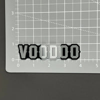 Voodoo White 3D Acrylic Badge - Car Truck Emblem Fender Tailgate Trunk Sticker