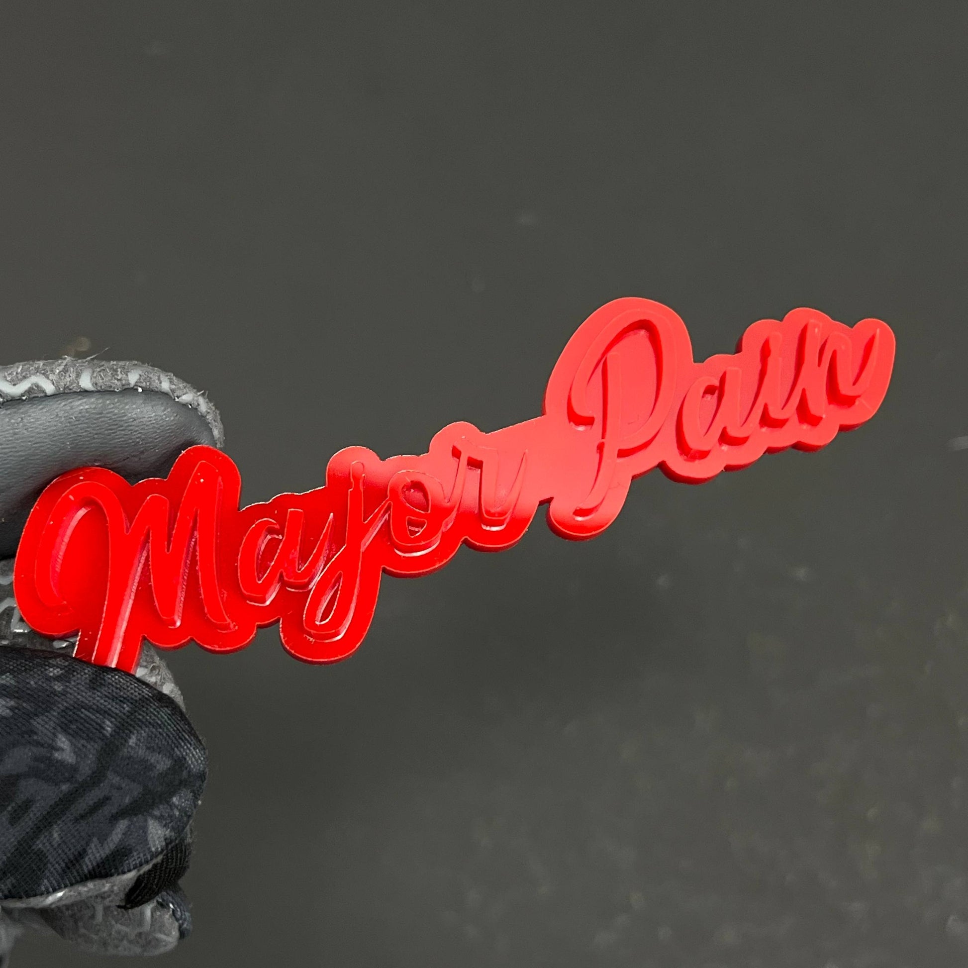 1PC Major Pain 3D Acrylic Badge - Car Truck Emblem Fender Tailgate Trunk Sticker