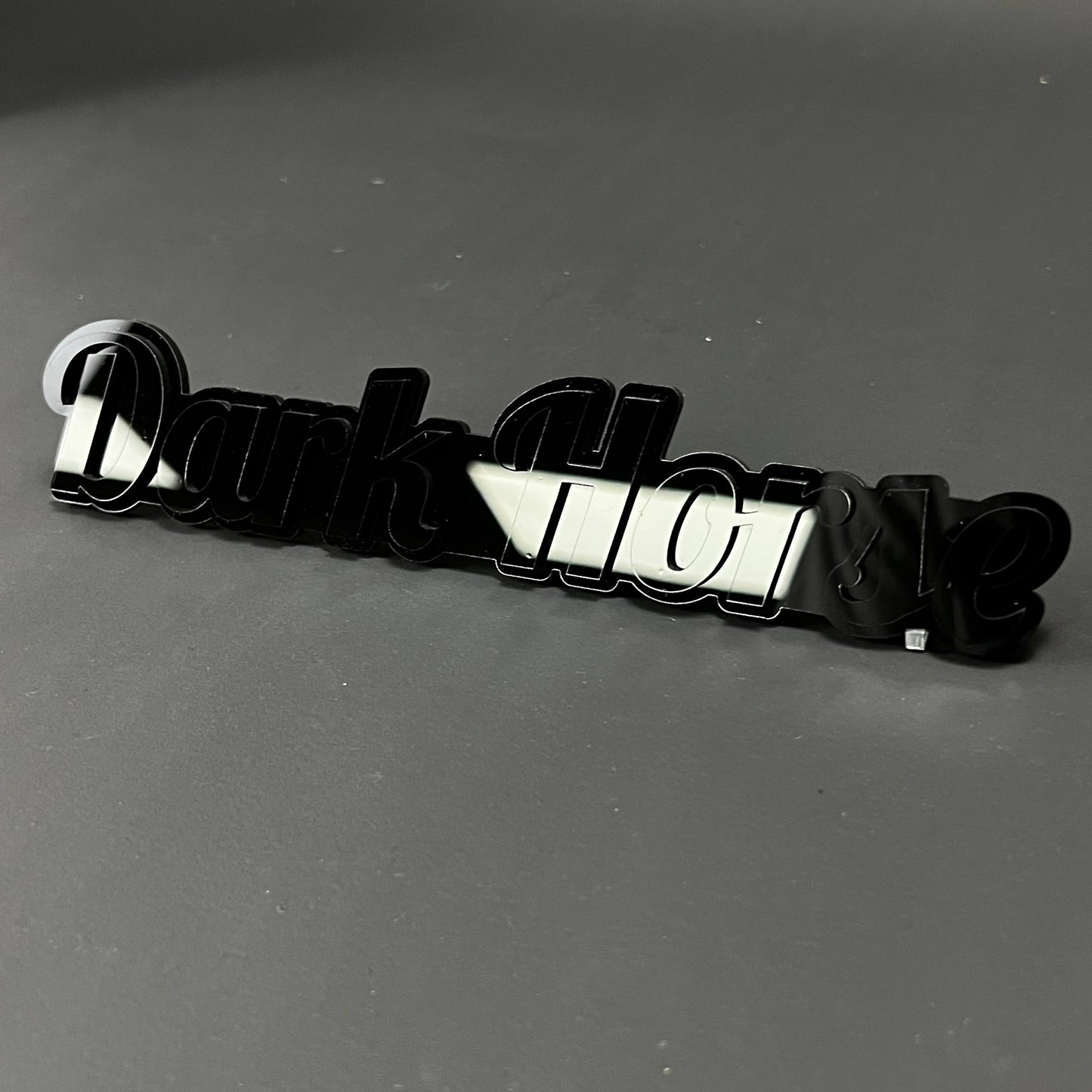 1PC Dark Horse 3D Acrylic Badge - Car Truck Emblem Fender Tailgate Trunk Sticker