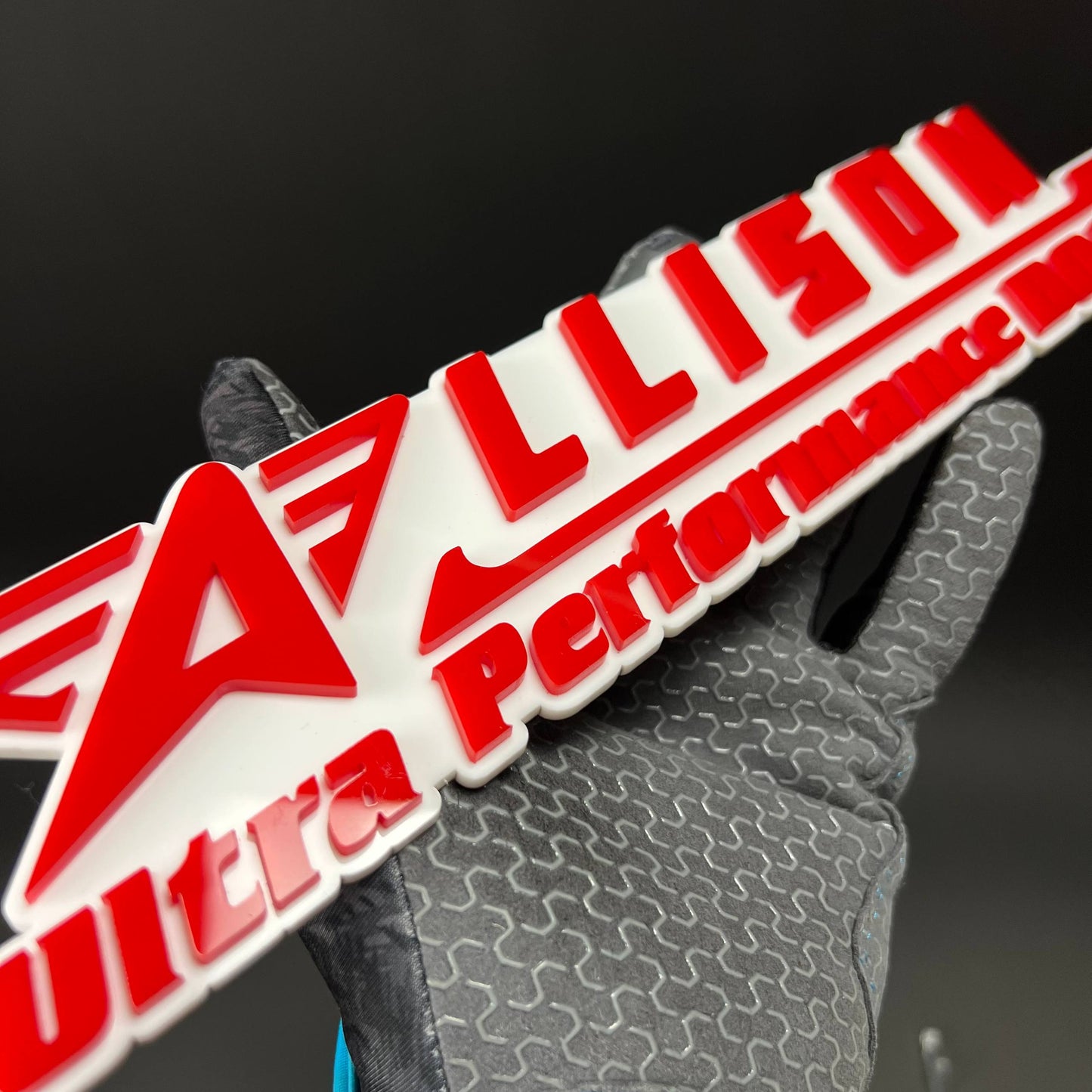1PC ALLISON Ultra Performance BOATS 3D Acrylic Car Badge - Fender Emblem