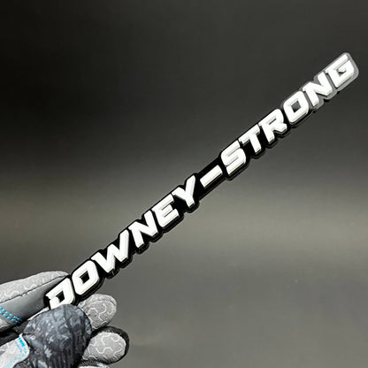1PC DOWNEY-STRONG 3D Acrylic Badge - Car Truck Emblem Fender Sticker