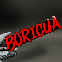 1PC BORICUA 3D Acrylic Badge - Car Truck Emblem Fender Tailgate Trunk Sticker