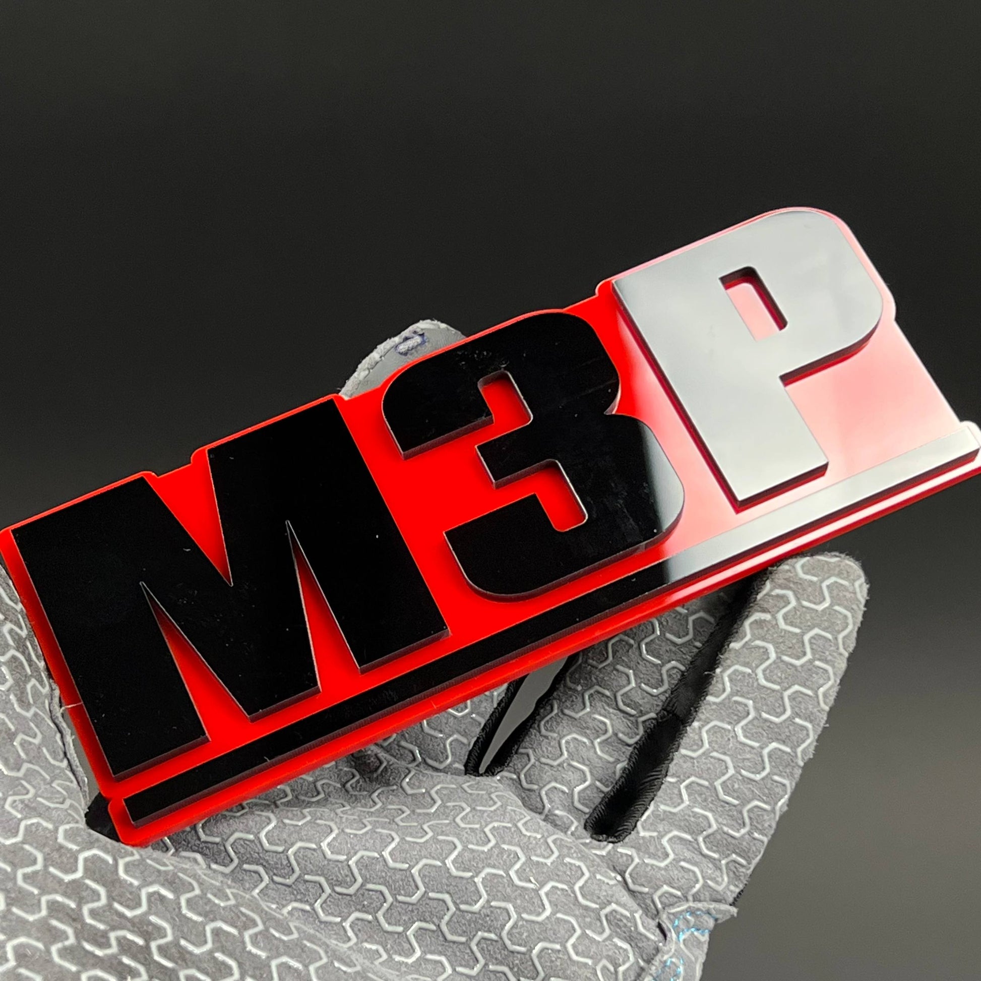 1PC M3P 3D Acrylic Badge - Car Truck Emblem Fender Tailgate Trunk Sticker