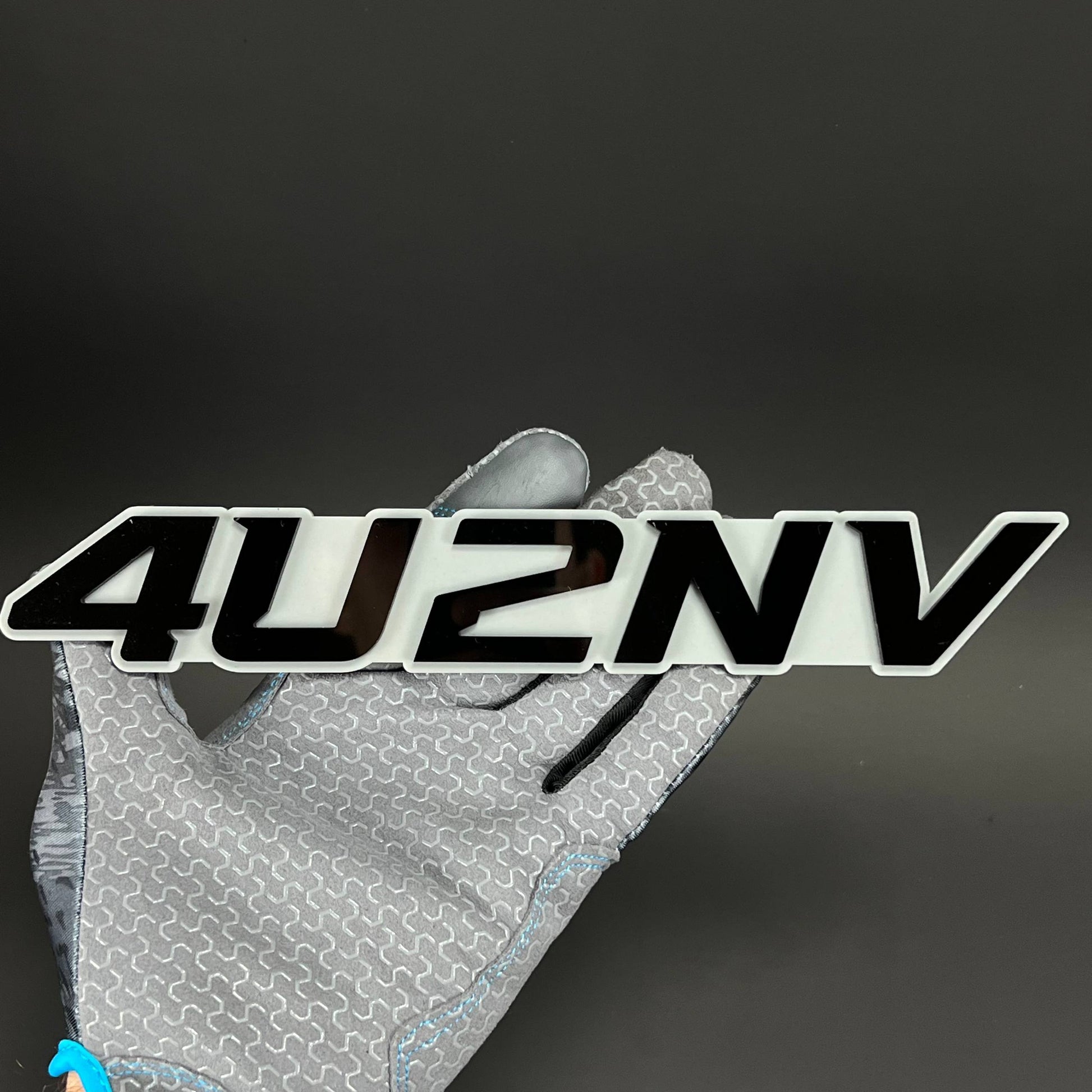 1PC 4U2NV 3D Acrylic Badge - Car Truck Emblem Fender Tailgate Trunk Sticker