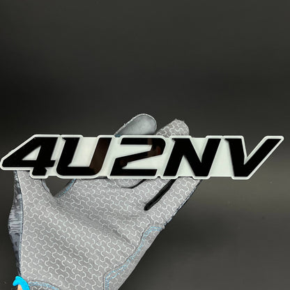 1PC 4U2NV 3D Acrylic Badge - Car Truck Emblem Fender Tailgate Trunk Sticker