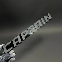 1PC CAPTAIN 3D Acrylic Badge - Car Truck Emblem Fender Tailgate Trunk Sticker