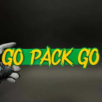 1PC GO PACK GO 3D Acrylic Badge - Car Truck Emblem Fender Tailgate Trunk Sticker