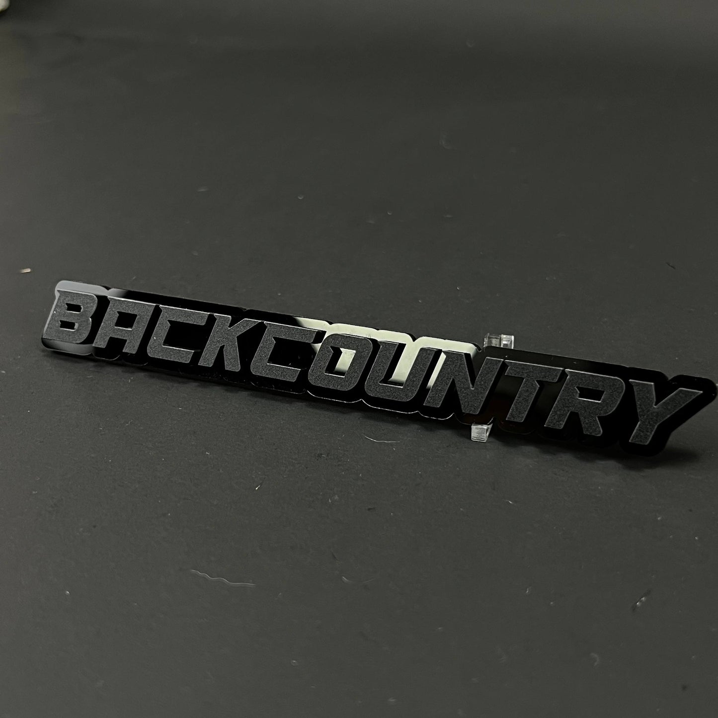 1PC BACKCOUNTRY 3D Acrylic Badge - Car Truck Emblem Fender Sticker