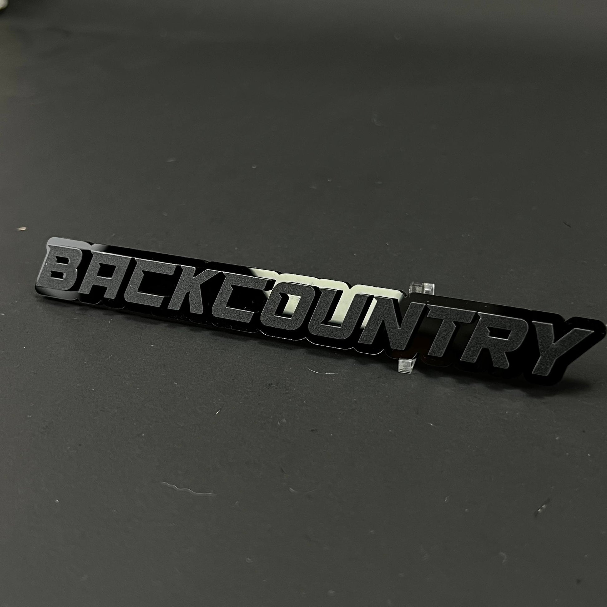 1PC BACKCOUNTRY 3D Acrylic Badge - Car Truck Emblem Fender Sticker