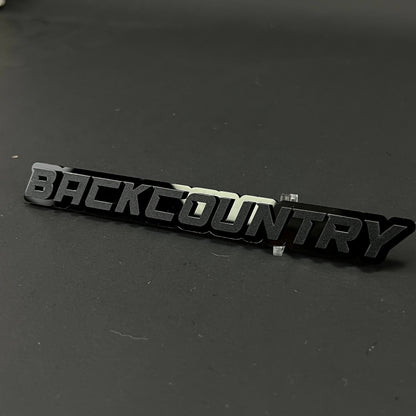 1PC BACKCOUNTRY 3D Acrylic Badge - Car Truck Emblem Fender Sticker
