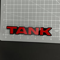 1PC TANK 3D Acrylic Badge - Car Truck Emblem Fender Tailgate Trunk Sticker