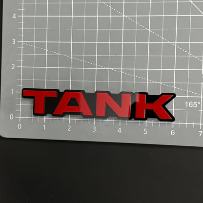 1PC TANK 3D Acrylic Badge - Car Truck Emblem Fender Tailgate Trunk Sticker