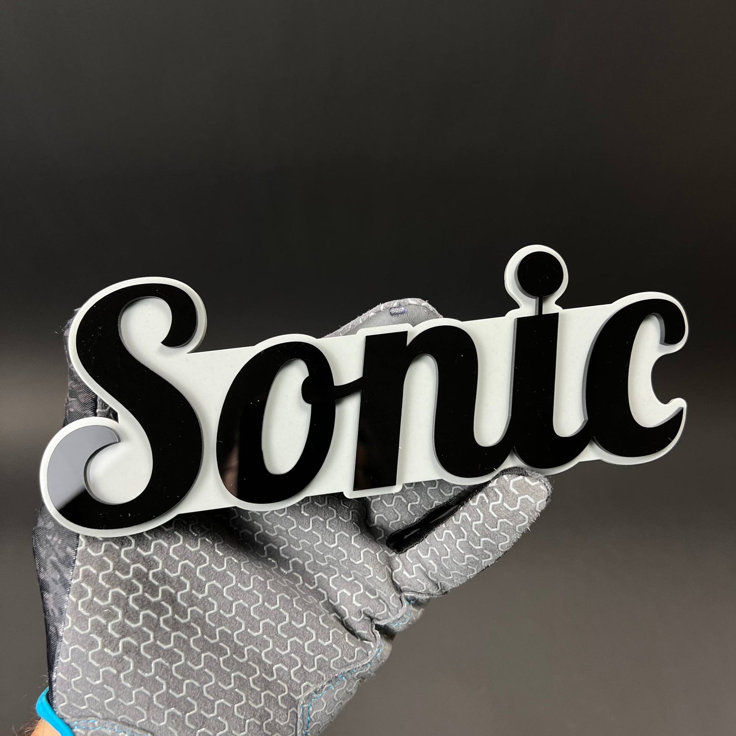 1PC Sonic 3D Acrylic Badge - Car Truck Emblem Fender Tailgate Trunk Sticker