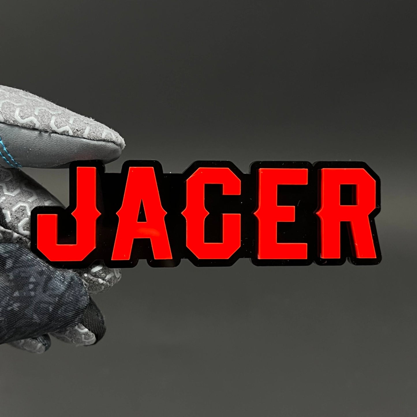 1PC JAGER 3D Acrylic Badge - Car Truck Emblem Fender Tailgate Trunk Sticker