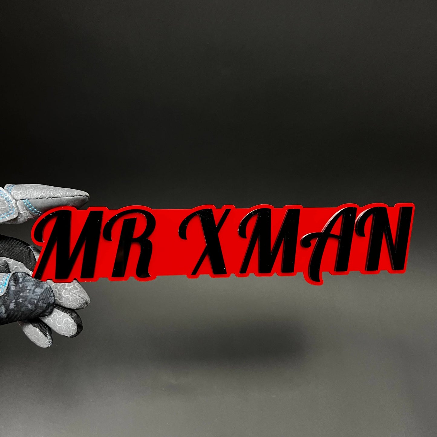 1PC MR XMAN 3D Acrylic Badge - Car Truck Emblem Fender Tailgate Trunk Sticker