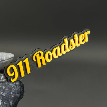 1PC 911 Roadster 3D Acrylic Badge - Car Truck Emblem Fender Sticker