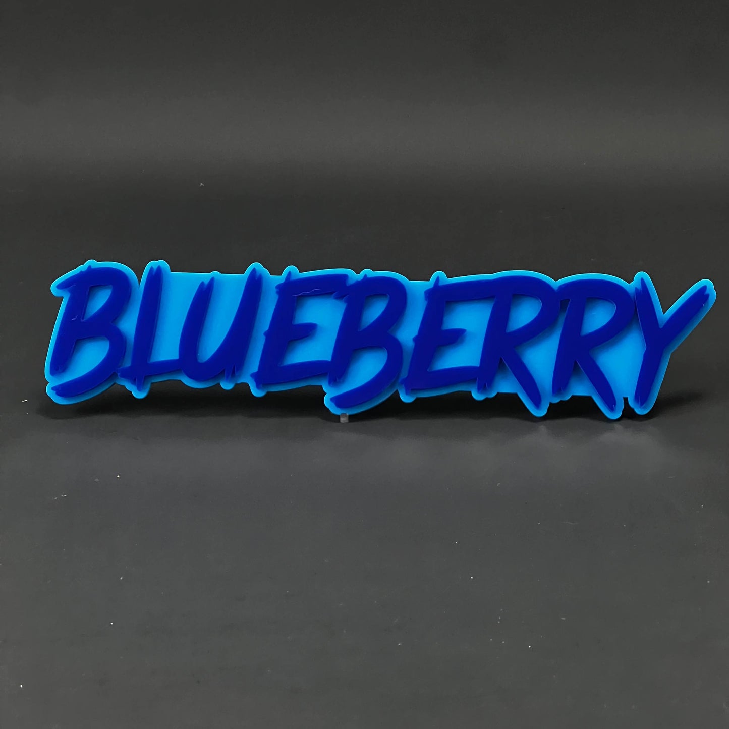 1PC BLUEBERRY 3D Acrylic Badge - Car Truck Emblem Fender Tailgate Trunk Sticker