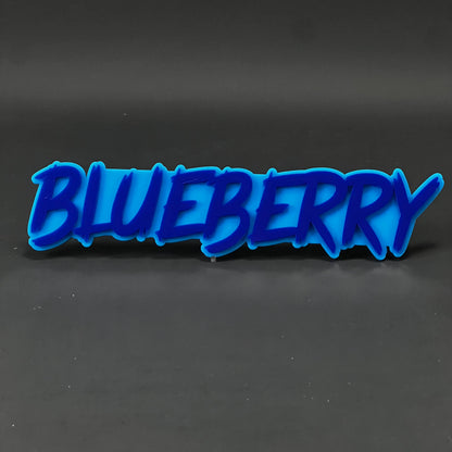 1PC BLUEBERRY 3D Acrylic Badge - Car Truck Emblem Fender Tailgate Trunk Sticker
