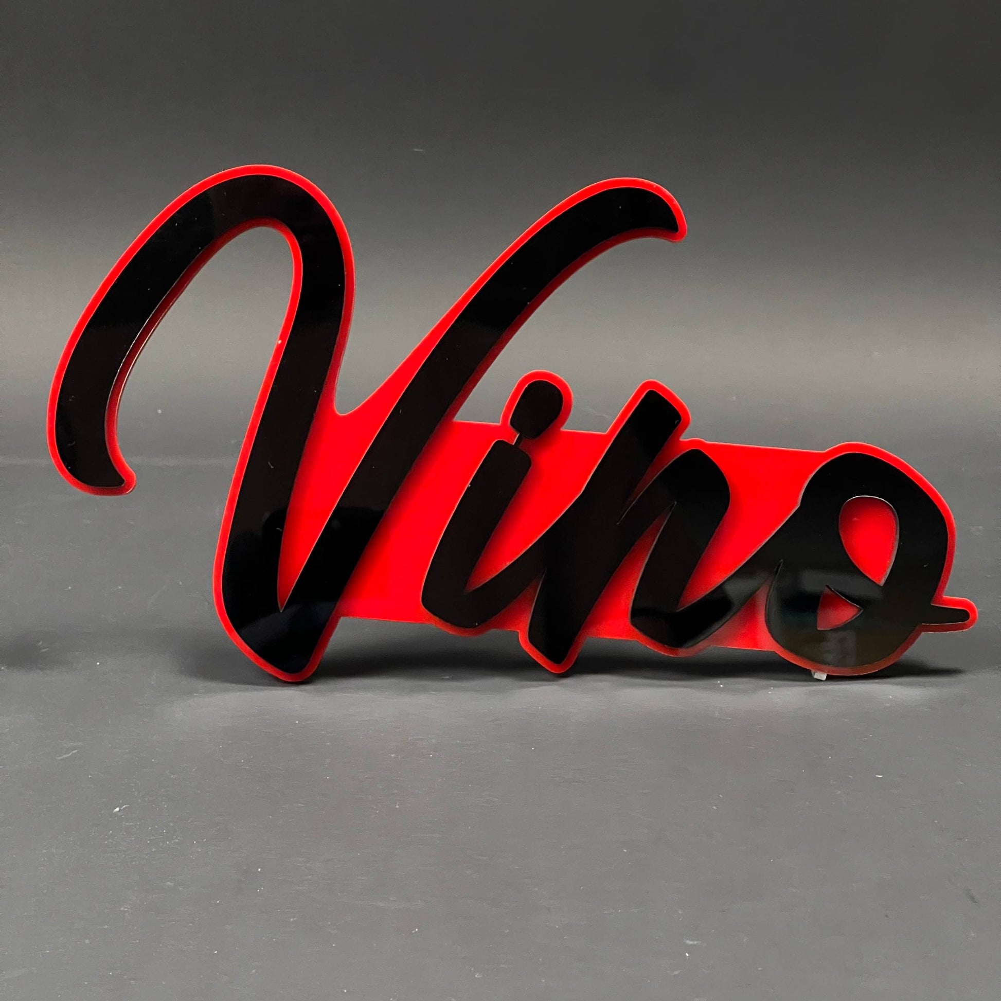 1PC Vino 3D Acrylic Badge - Car Truck Emblem Fender Tailgate Trunk Sticker