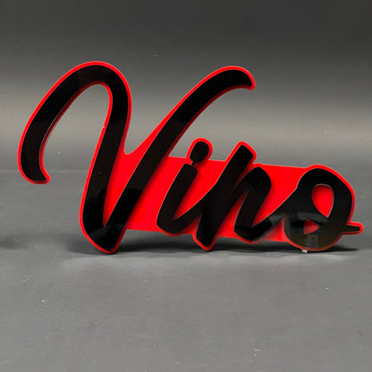 1PC Vino 3D Acrylic Badge - Car Truck Emblem Fender Tailgate Trunk Sticker