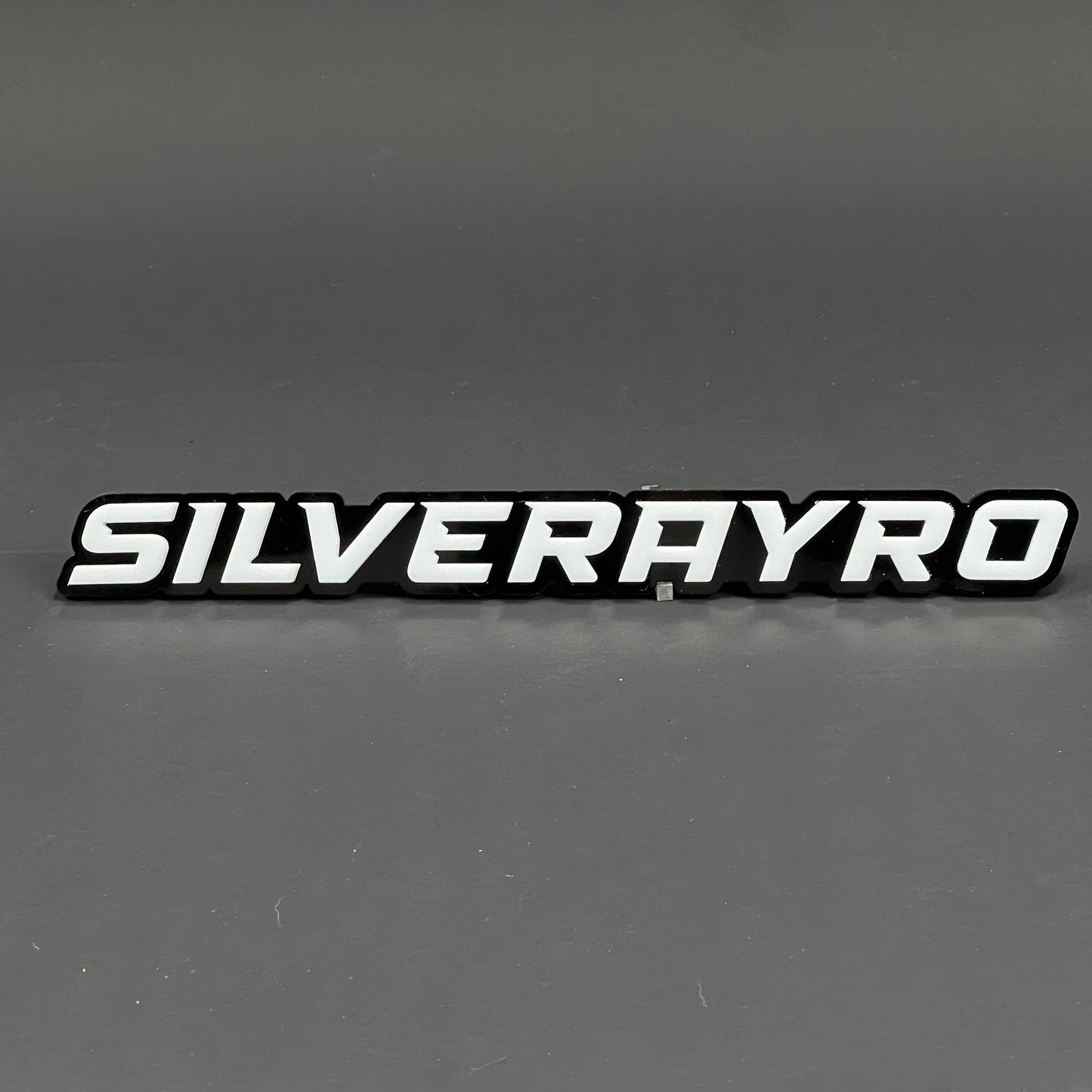 1PC SILVERAYRO 3D Acrylic Badge - Car Truck Emblem Fender Tailgate Trunk Sticker
