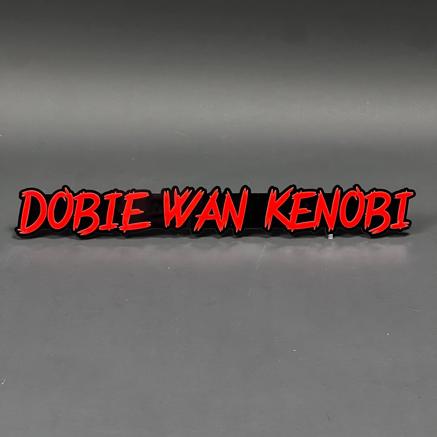1PC DOBIE WAN KENOBI 3D Acrylic Badge - Car Truck Emblem Fender Sticker
