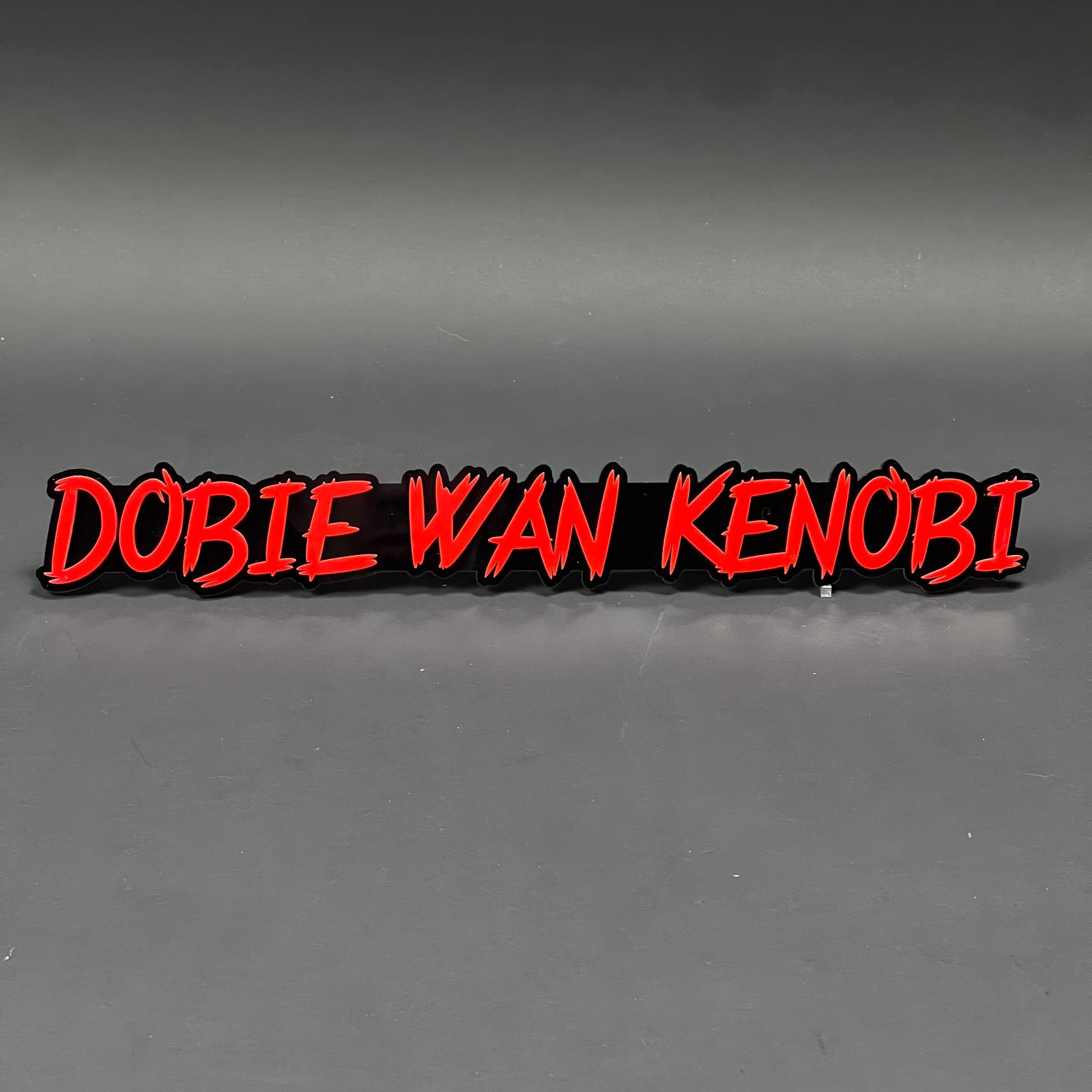 1PC DOBIE WAN KENOBI 3D Acrylic Badge - Car Truck Emblem Fender Sticker
