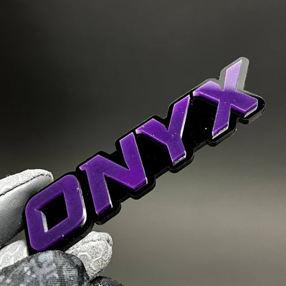 1PC ONYX 3D Acrylic Badge - Car Truck Emblem Fender Tailgate Trunk Sticker