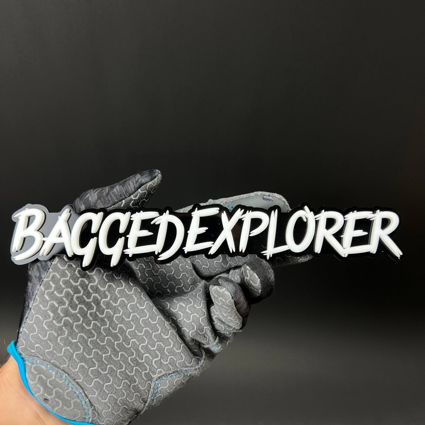 1PC BAGGEDEXPLORER 3D Acrylic Badge - Car Truck Emblem Fender Sticker