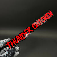 1PC THUNDER CHICKEN 3D Acrylic Badge - Car Truck Emblem Fender Sticker