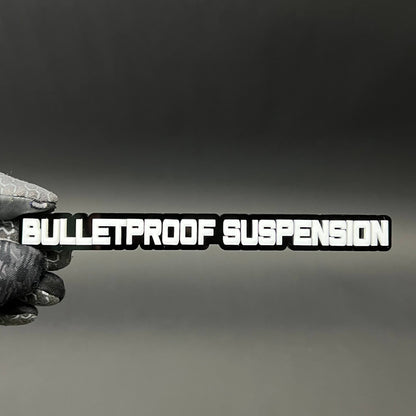 1PC BULLETPROOF SUSPENSION 3D Acrylic Badge - Car Truck Emblem Fender Sticker