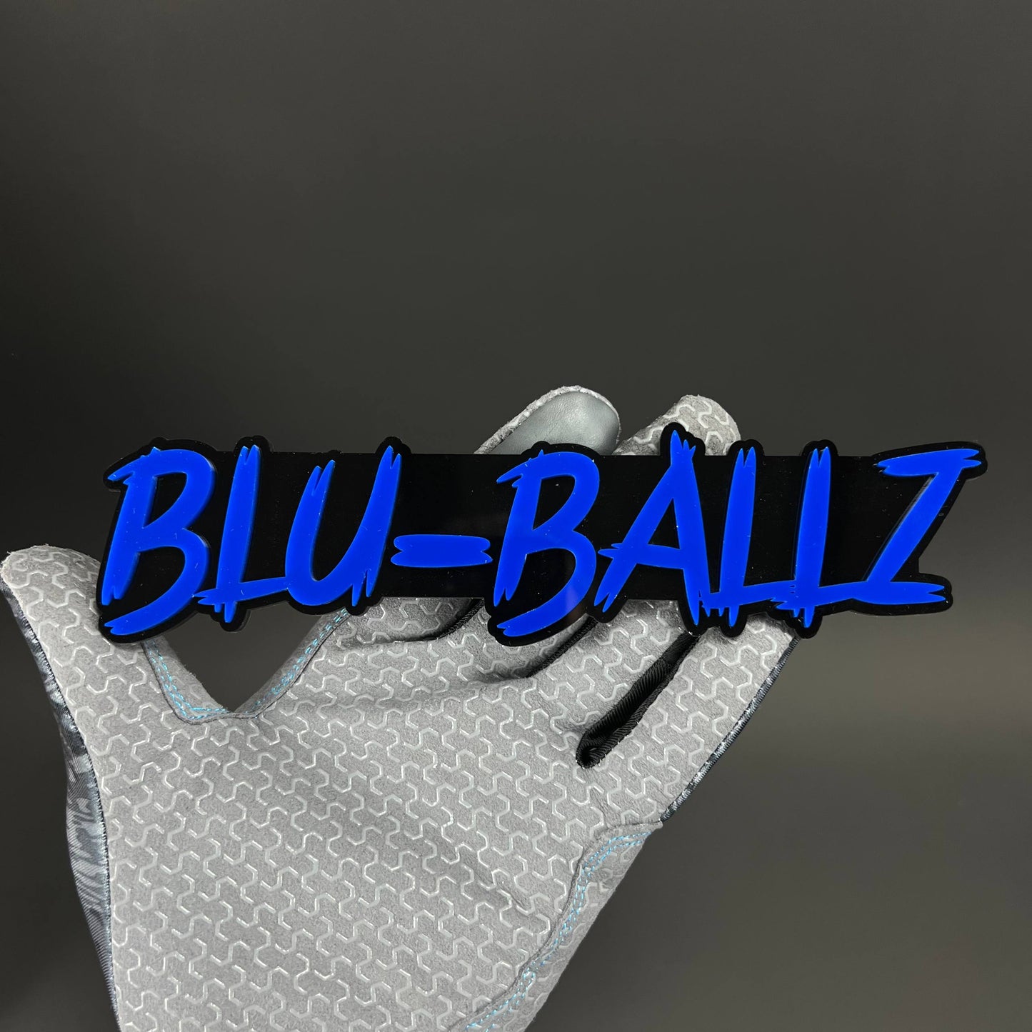 1PC BLU-BALLZ 3D Acrylic Badge - Car Truck Emblem Fender Tailgate Trunk Sticker