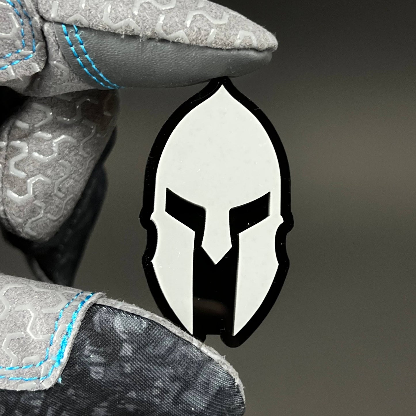 1PC Spartan Helmet 3D Acrylic Badge - Car Truck Emblem Fender Sticker