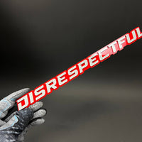 1PC DISRESPECTFUL 3D Acrylic Badge - Car Truck Emblem Fender Sticker