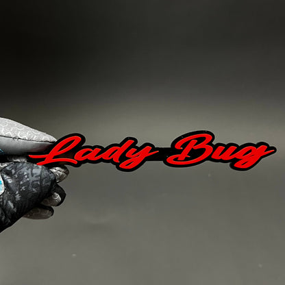 1PC Lady Bug 3D Acrylic Badge - Car Truck Emblem Fender Tailgate Trunk Sticker