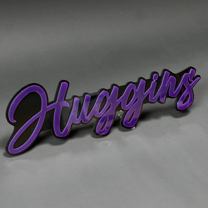 1PC Huggins 3D Acrylic Badge - Car Truck Emblem Fender Tailgate Trunk Sticker